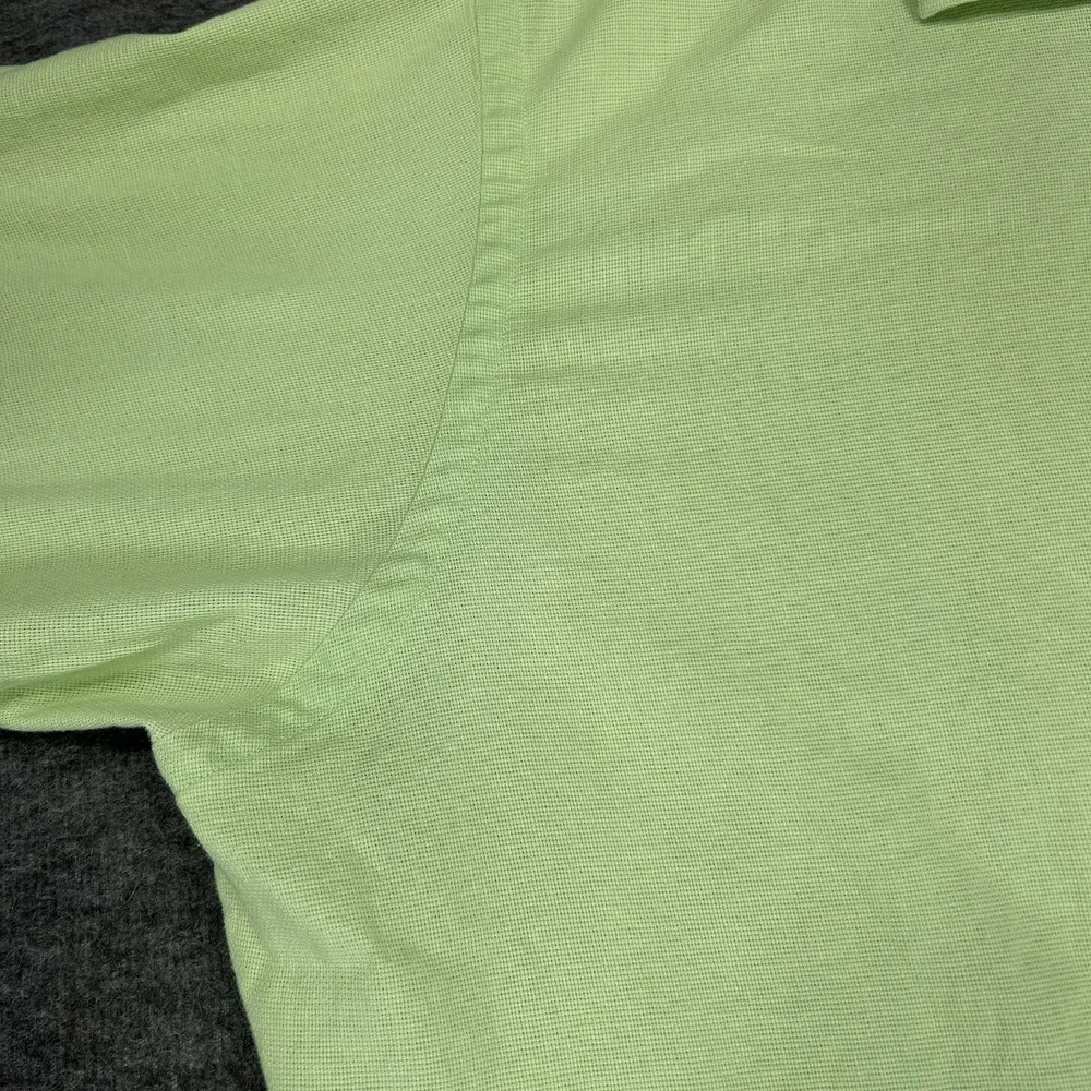 Vintage Polo Ralph Lauren Caldwell Shirt Mens XL Green Camp Loop Collar Cotton